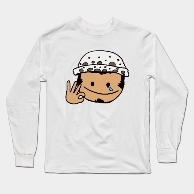 Trafalgar Law Emoji Long Sleeve T-Shirt by KCrowArts